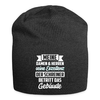 Schreiner Tischler Handwerk Handwerker Geschenk - Jersey-Beanie - Anthrazit - Vorne