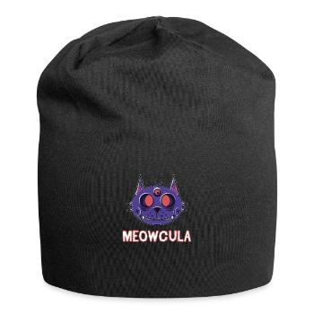 Halloween Vampir Katze Dracula Kätzchen Geschenk - Jersey-Beanie - Schwarz - Vorne