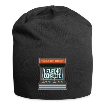 40ème anniversaire du joueur niveau 40 complète Zocker - Bonnet en jersey - noir - Devant
