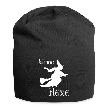 Little witch with a bee - Jersey Beanie - black - Front