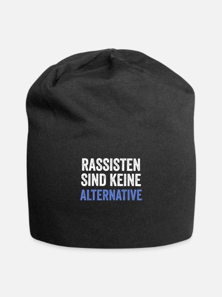 Rassismus Alternative TV Wahlen Politik Spruch - Jersey-Beanie - Schwarz