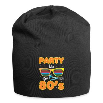 Retro Eighties Party like the 80s - Jersey Beanie - black - Front