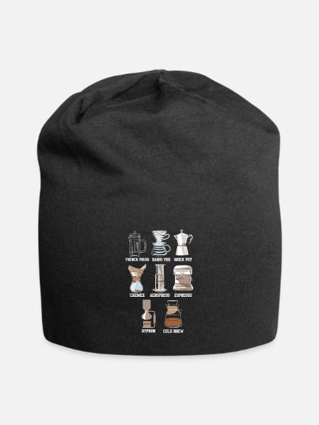 Méthode au café Caféine Espresso Latte - Bonnet en jersey - noir