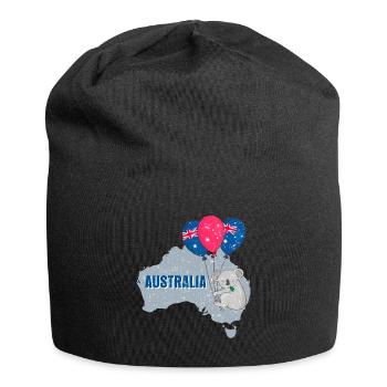 Australia country travel gift - Jersey Beanie - black - Front