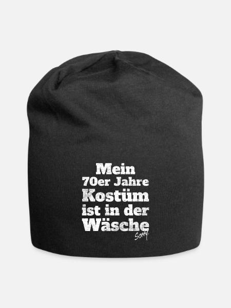 My 70s costume in the laundry motto party - Jersey Beanie - black