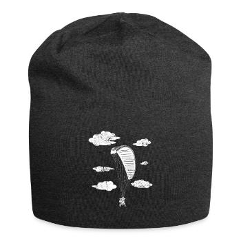 Gleitschirm Paraglider Pilot Geschenk - Jersey-Beanie - Anthrazit - Vorne