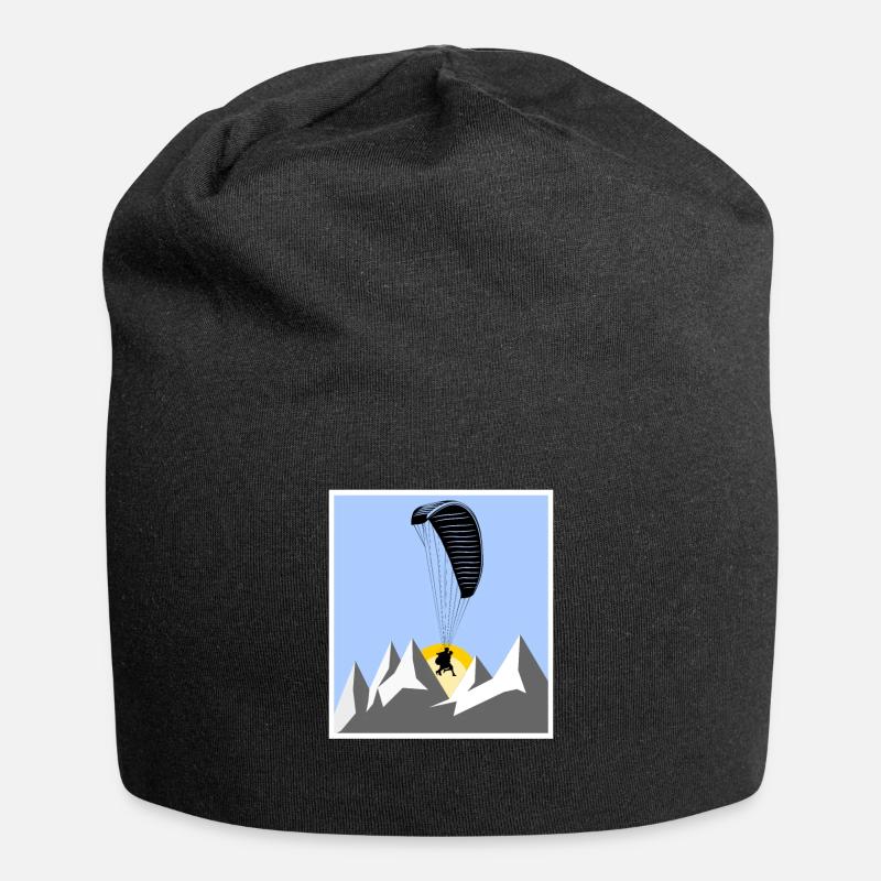 Paragliding paragliding Alps - Jersey Beanie - black