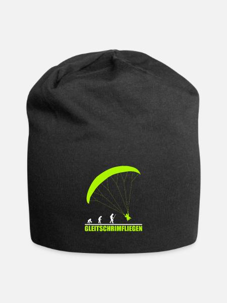 Gleitschirmfliegen Evolution - Jersey-Beanie - Schwarz