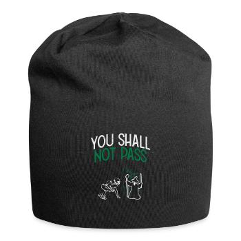 You Shall Not Pass American Football Gift - Jersey Beanie - black - Front