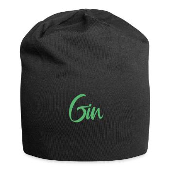 Alcohol Gin lovers drink bar gins gin - Jersey Beanie - black - Front