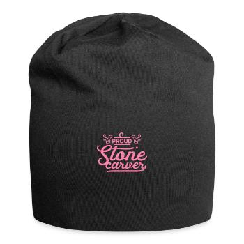 Tailleur de pierre tailleur de pierre pierre tailleur de pierre maman - Bonnet en jersey - noir - Devant