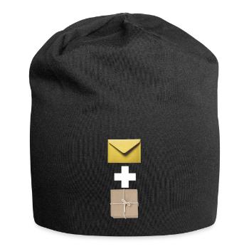 Courrier, courrier, colis. - Bonnet en jersey - noir - Devant