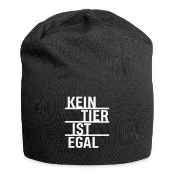 No animal doesn't matter - vegan tshirt - Jersey Beanie - black - Front