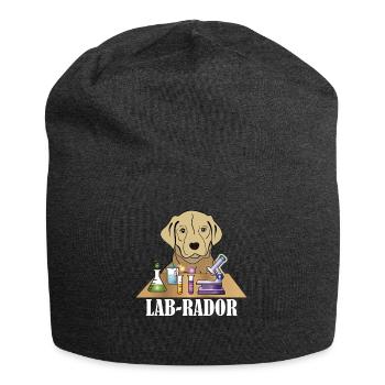 Labrador pun - Jersey Beanie - charcoal grey - Front