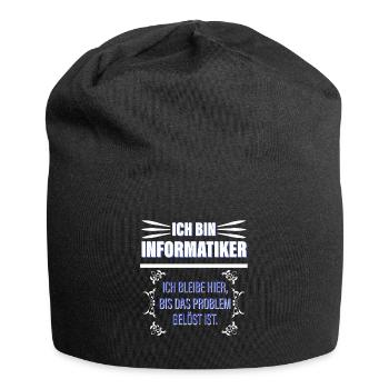 Ich Bin Informatiker - Jersey-Beanie - Schwarz - Vorne