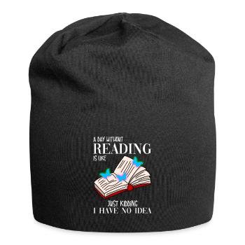 Read bookworm - Jersey Beanie - black - Front