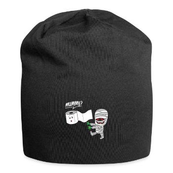 Papier hygiénique Momie Halloween Humour - Bonnet en jersey - noir - Devant