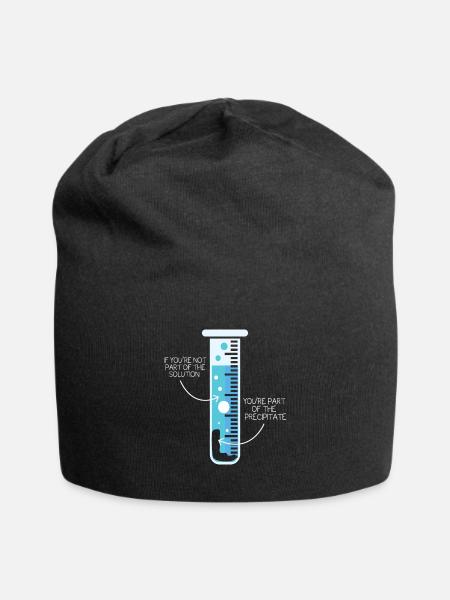 Tube à essai chimiste scientifique - Bonnet en jersey - noir