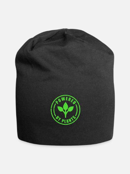 Vegan - Jersey-Beanie - Schwarz