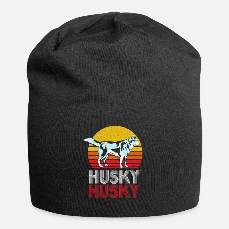 Husky - Jersey-Beanie - Schwarz
