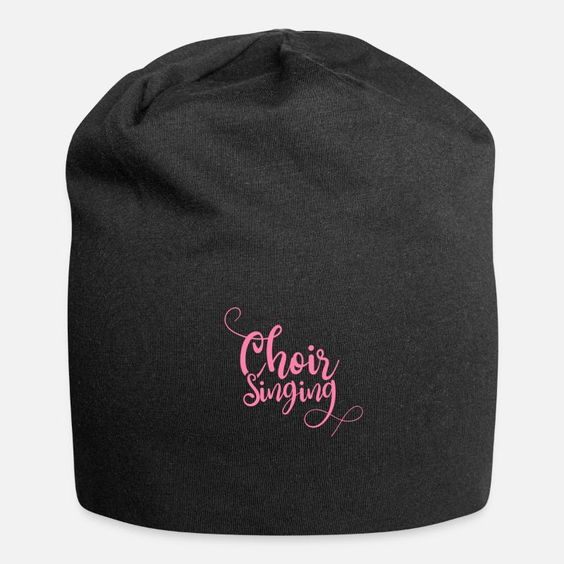 Chöre Kirchenchor Chor Sängerin Singen Kinderchor - Jersey-Beanie - Schwarz