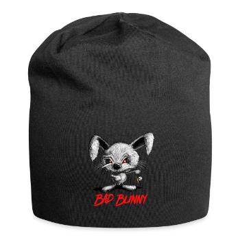 Halloween Vampir Hase I Kaninchen I Böser Hase - Jersey-Beanie - Schwarz - Vorne