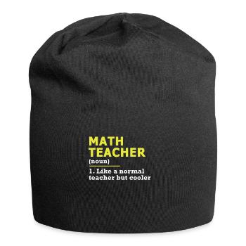 Math Math Teacher Mathematics Mathematician Gift - Jersey Beanie - black - Front