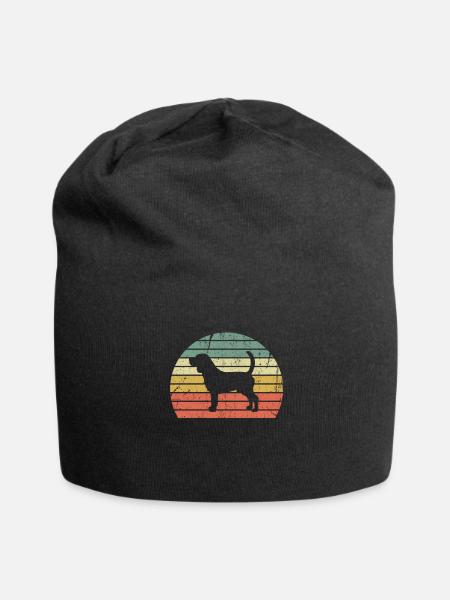 Beagle - Jersey-Beanie - Schwarz