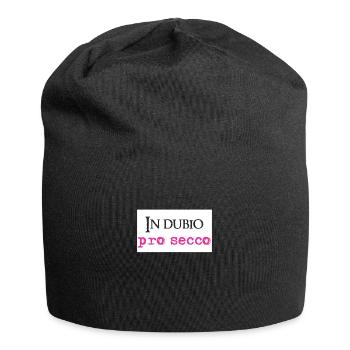 In dubio Pro Secco Lustig Anwalt Staatsexamen Jura - Jersey-Beanie - Schwarz - Vorne