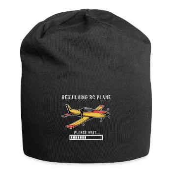 Rebuilding RC Plane Please Wait Plane Funny - Bonnet en jersey - noir - Devant