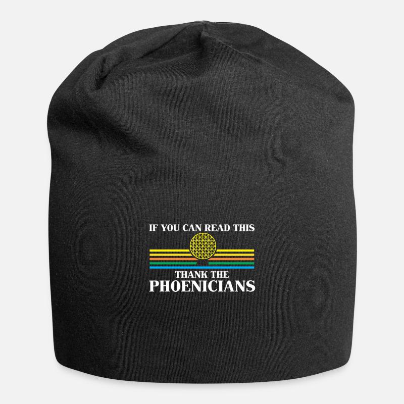 Phénicie Professeur d'Histoire Merci Phénicien - Bonnet en jersey - noir