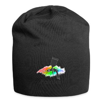 peinture - Bonnet en jersey - noir - Devant