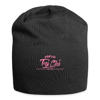 Tai-Chi-Chuan Kämpferin Mama Taichi Taiji Tai Chi - Jersey-Beanie - Schwarz - Vorne