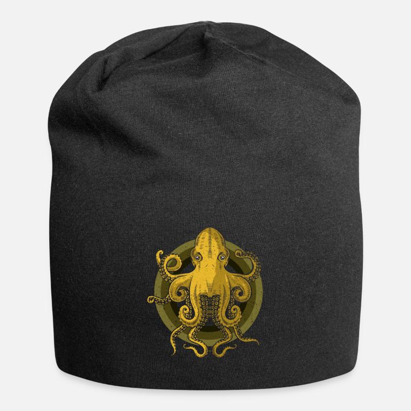 Kraken - Jersey Beanie - black