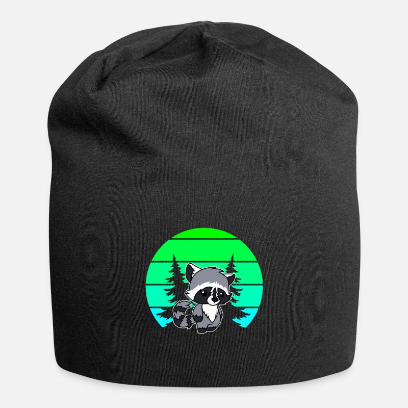 raccoons - Jersey Beanie - black