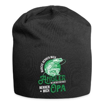 Angler Opa - Jersey-Beanie - Schwarz - Vorne
