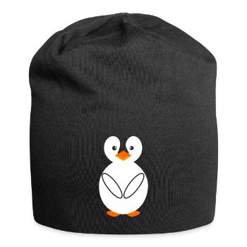 Halloween penguin animal costume disguise costume - Jersey Beanie - black - Front