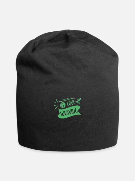 Weber Weberei Weben Webstuhl Hobby - Jersey-Beanie - Schwarz