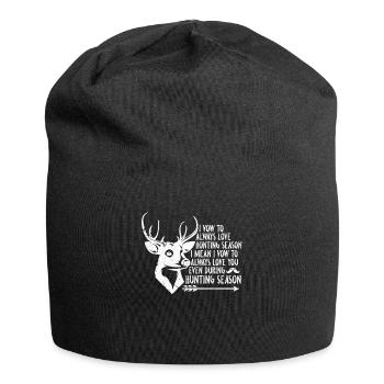Jagd - Jersey-Beanie - Schwarz - Vorne