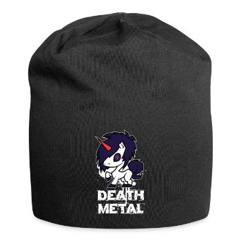 Death Metal Einhorn - Jersey-Beanie - Schwarz - Vorne