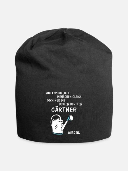 Gärtner - Jersey-Beanie - Schwarz