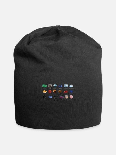 Geologe Geologie Mineralien Geschenk Steine - Jersey-Beanie - Schwarz