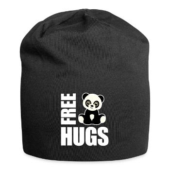 Panda câlins gratuit - Bonnet en jersey - noir - Devant