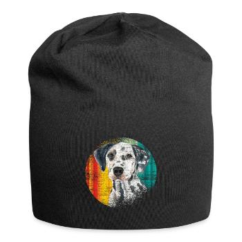 Dalmatiner Tierliebhaber - Jersey-Beanie - Schwarz - Vorne