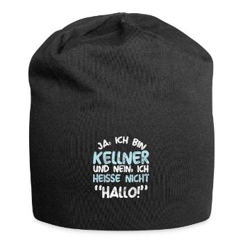 Ich Bin Kellner Kellnerin Gastronomie Geschenk - Jersey-Beanie - Schwarz - Vorne
