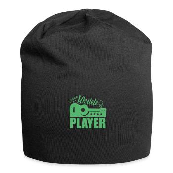 Musiker Ukulelen Ukulele Ukulelespieler Musik - Jersey-Beanie - Schwarz - Vorne