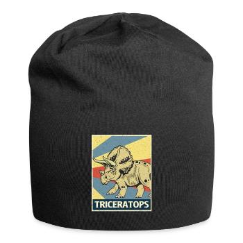 Triceratops - Jersey-Beanie - Schwarz - Vorne
