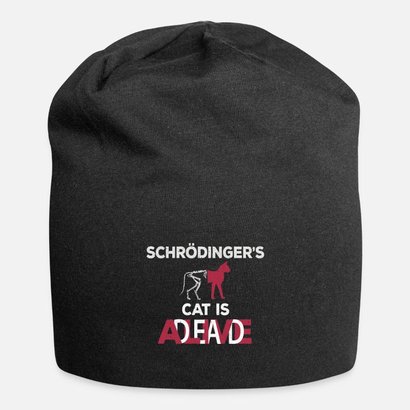 Schrödingers Katze - Jersey-Beanie - Schwarz