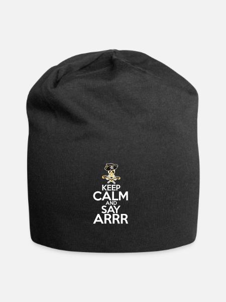 Pirat - Jersey-Beanie - Schwarz