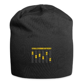 Schallereignissortierer Mischpult Ton DJ Geschenk - Jersey-Beanie - Schwarz - Vorne